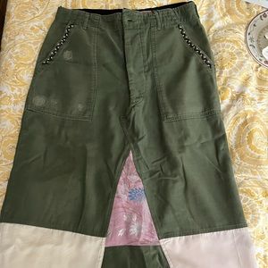Vintage Burning Torch designer skirt
